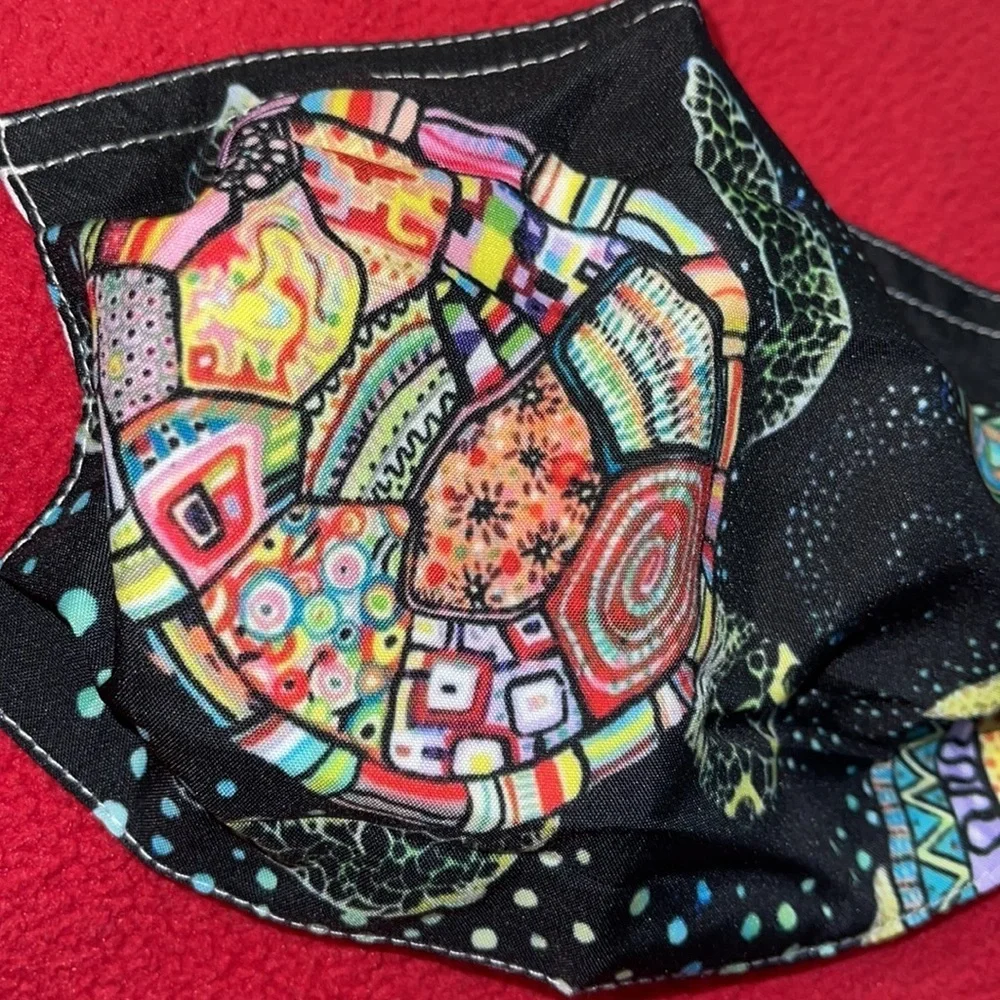 6/$20 New mandala turtle face mask